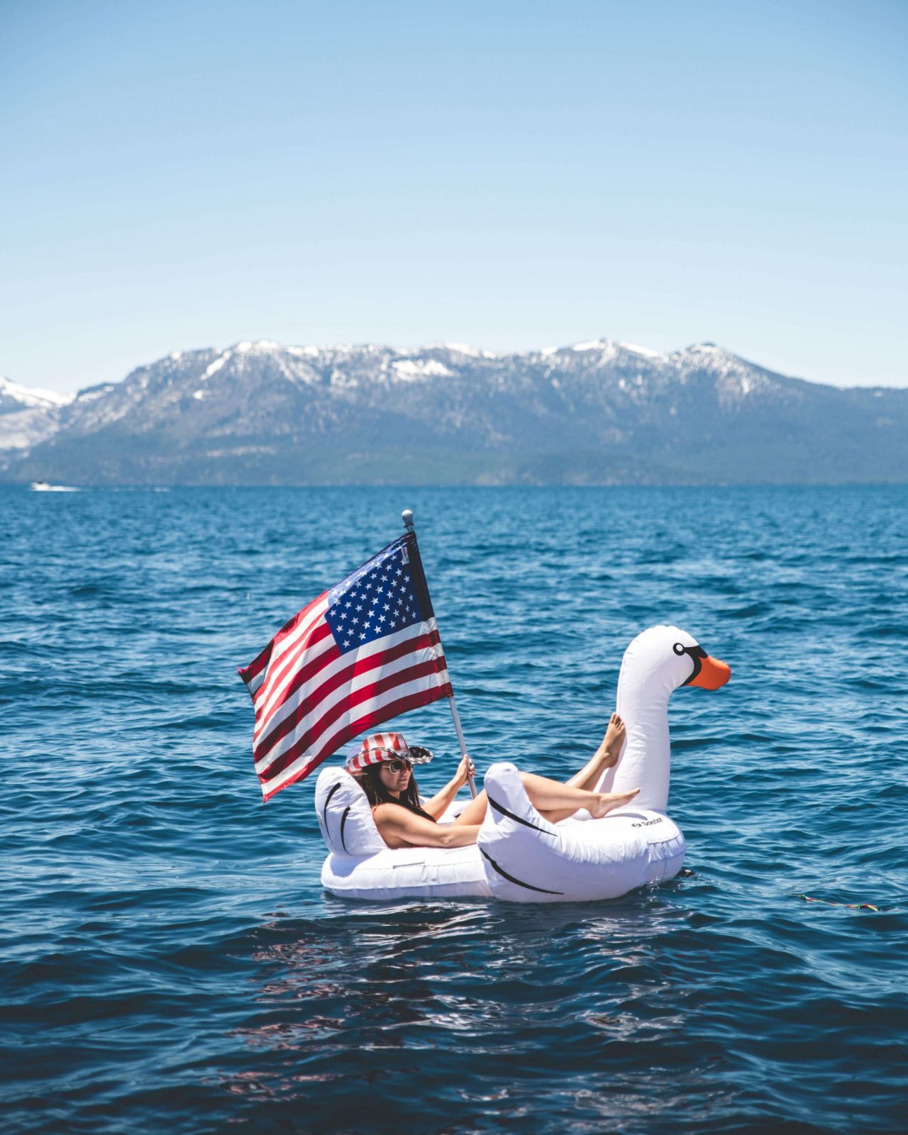 Tahoe WakeBusters double decker party barge rental on Lake Tahoe, South Lake Tahoe