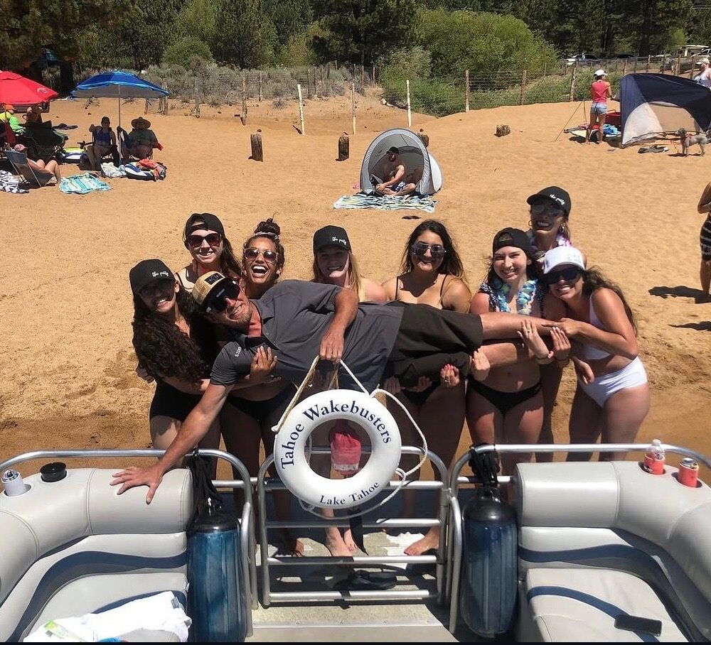 Tahoe WakeBusters crew on Lake Tahoe